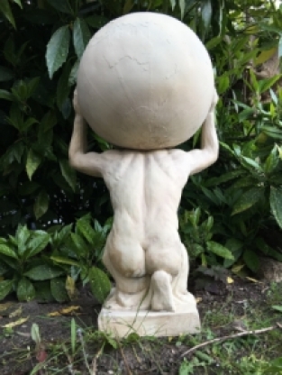 Statue of Atlas - 70 cm - Vintage look - Polystone
